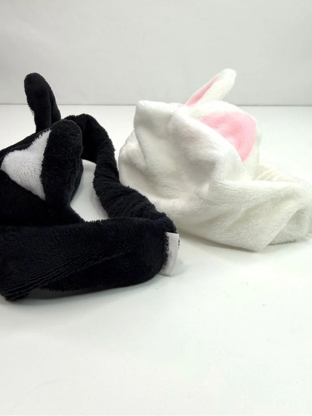 I Dew Care Black White Cat Ear Skincare Makeup Headbands